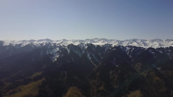 Snowy Mountains Krajobraz Xinjiang Chiny — Wideo stockowe
