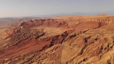 Taklamakan Çölü 'nün güzel manzarası, Xinjiang bölgesi 