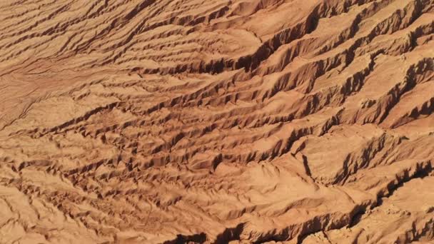 Прекрасный Вид Пустыню Такламакан Регион Синьцзян — стоковое видео
