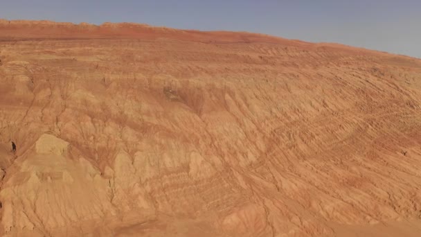 Прекрасный Вид Пустыню Такламакан Регион Синьцзян — стоковое видео