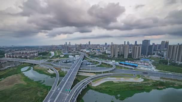 Nanchang City Scenery Lugar Viagem Segundo Plano — Vídeo de Stock