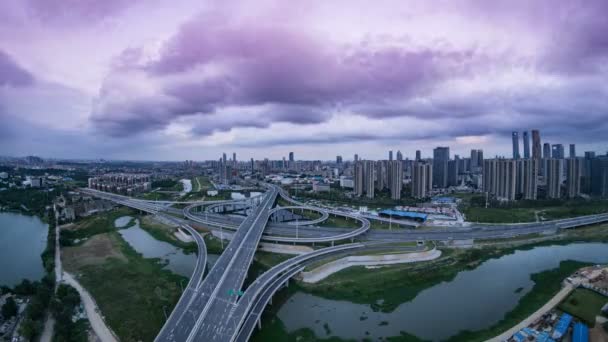 Macao City Skyline Tramonto — Video Stock