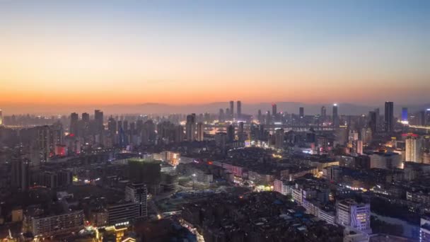 Makaó City Skyline Naplementekor — Stock videók