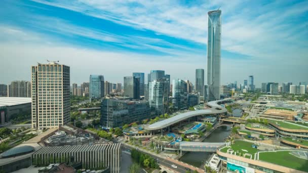 Timelapse Arquitetura Urbana Nanchang China — Vídeo de Stock