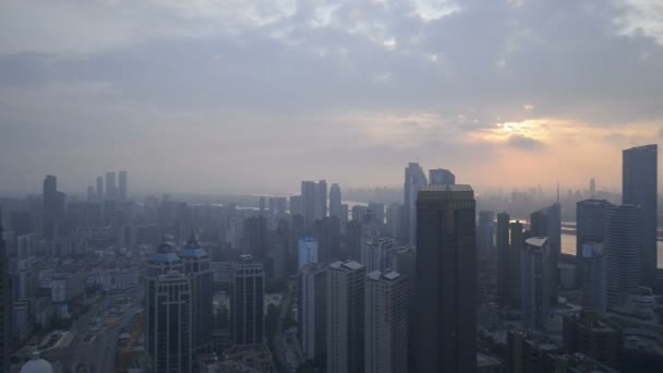 夕阳西下的澳门天际线 — 图库视频影像