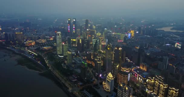 Macao City Skyline Atardecer — Vídeo de stock