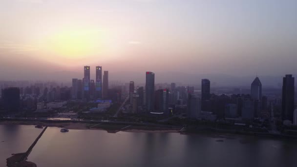 Macao City Skyline Tramonto — Video Stock