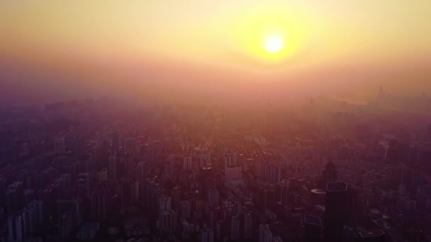 夕阳西下的澳门天际线 — 图库视频影像