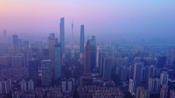 Macao City Skyline Coucher Soleil — Video