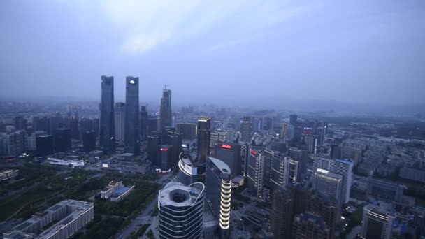 Вид Повітря Міські Пейзажі Наньчані Цзянсі Китай — стокове відео