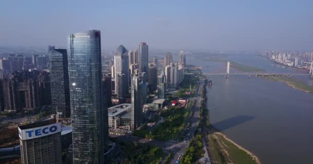 Veduta Aerea Del Paesaggio Della Città Nanchang Jiangxi Cina — Video Stock