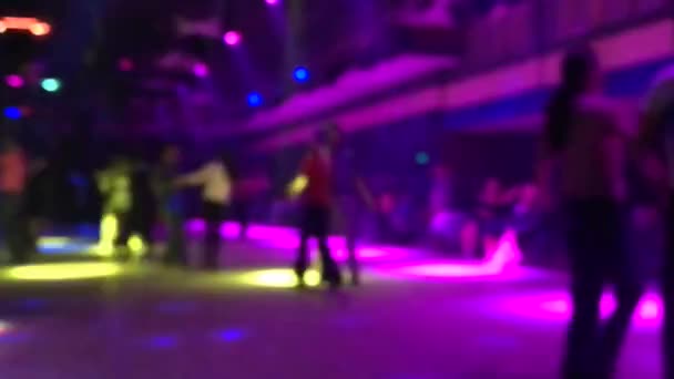 Tanzende Menschen Der Disco Ausgelassene Party — Stockvideo