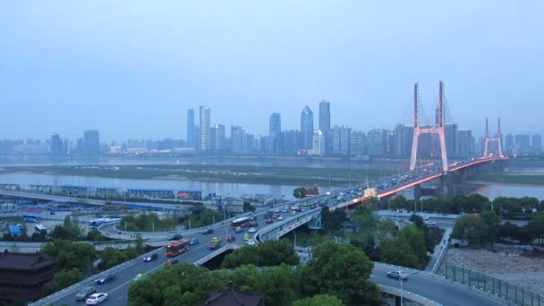Macau City Skyline Při Západu Slunce — Stock video