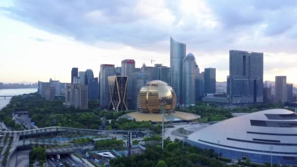 Вид Повітря Міські Пейзажі Наньчані Цзянсі Китай — стокове відео