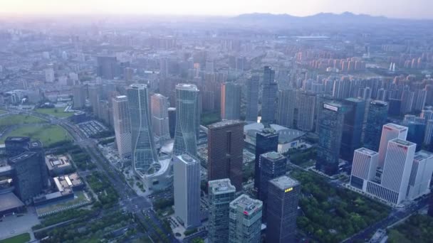 江西省南昌市の都市景観の空中眺望 — ストック動画