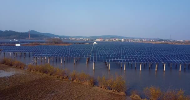 Imágenes Moderna Planta Energía Paneles Solares China — Vídeo de stock