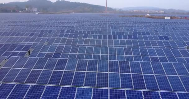 Imagens Painéis Solares Modernos Usina Energia China — Vídeo de Stock