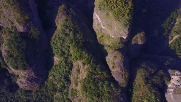 Гора Лунху Йинтане Цзянси Китай — стоковое видео