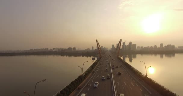 Міст Шенмі Місто Наньчан Китай — стокове відео