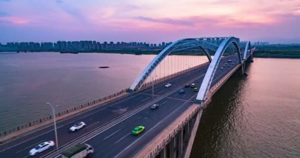 Міст Шенмі Місто Наньчан Китай — стокове відео