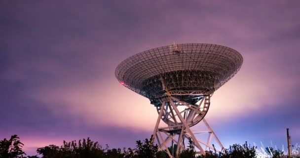 Radio Telescopio Observatorio Plato — Vídeos de Stock