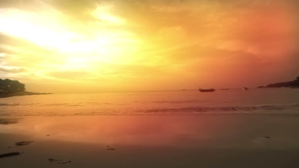 Piękna Tajska Plaża Azja — Wideo stockowe