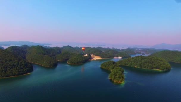 Widok Lotu Ptaka Azji Jiujiang Xihai Area — Wideo stockowe