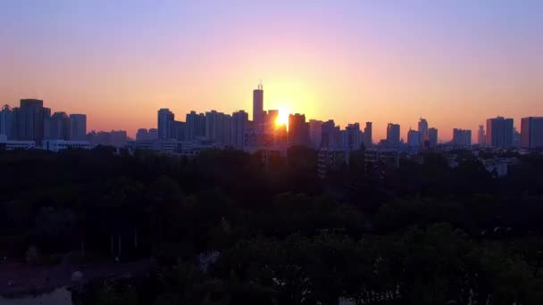 Flygfoto Över Guangzhou Stad — Stockvideo