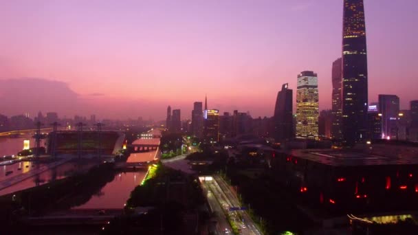 Vue Aérienne Ville Guangzhou — Video