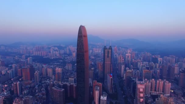Flygfoto Över Guangzhou Stad — Stockvideo