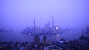 Hava görünümünü shanghai şehir
