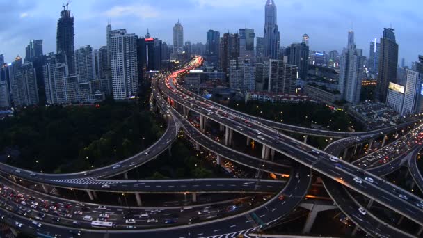 상하이 고속도로와 중국의 — 비디오