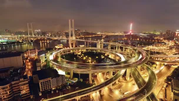 Luftfoto Kinesisk Omfartsvej Trafik – Stock-video