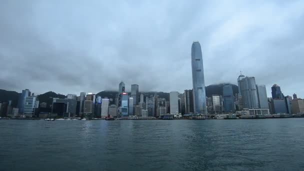 Baia Hong Kong Notte — Video Stock