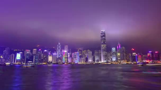 Timelapse Воздушный Вид Современный Город Китае Азия Ночью — стоковое видео