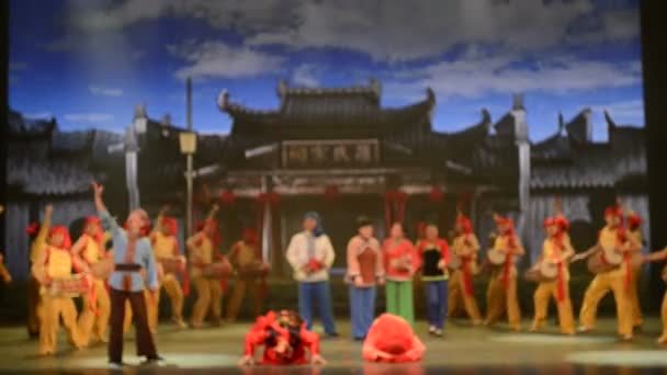 Dimsyn Kinesisk Opera — Stockvideo