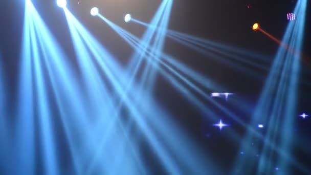 Lumières Scène Sur Fond Concert Sombre — Video