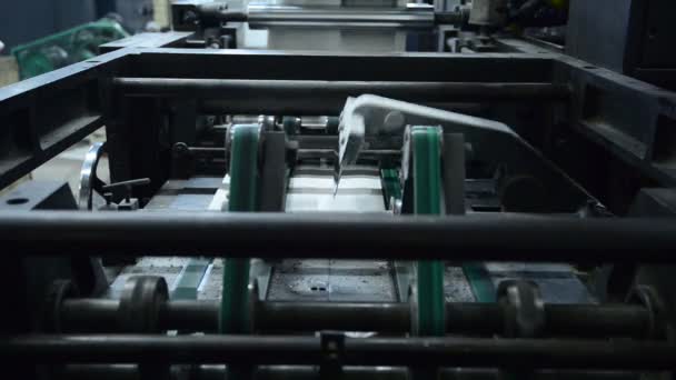 Proceso Producción Impresión Periódicos — Vídeo de stock