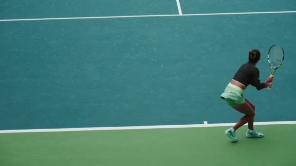 レイラ アニー フェルナンデス対Xiaodi あなた トーナメント — ストック動画