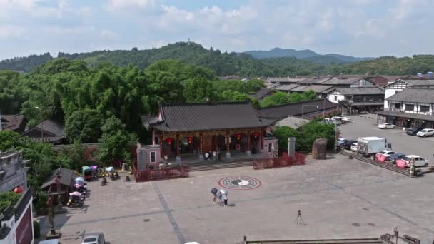 Arhitectura Frumoasă Templului Chinezesc — Videoclip de stoc