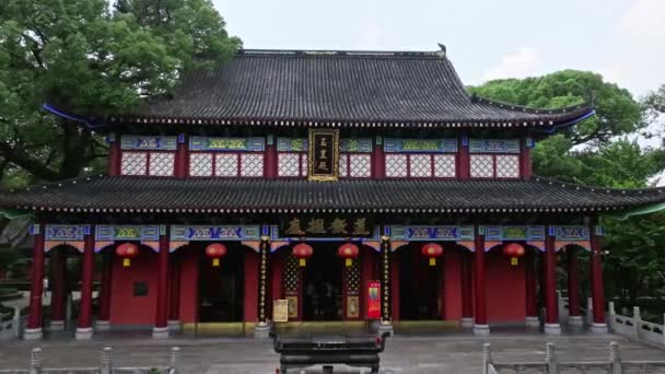 Bela Arquitetura Templo Chinês — Vídeo de Stock
