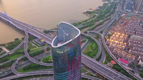 Вид Повітря Місто Наньчан — стокове відео