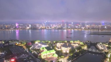 Nanchang Şehir Manzarası 'nın hava görüntüsü