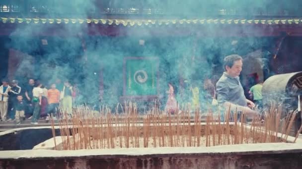 Qingyang Kolostor Festői Helyszínen Legrégebbi Legnagyobb Taoista Templomban Southwest Kína — Stock videók