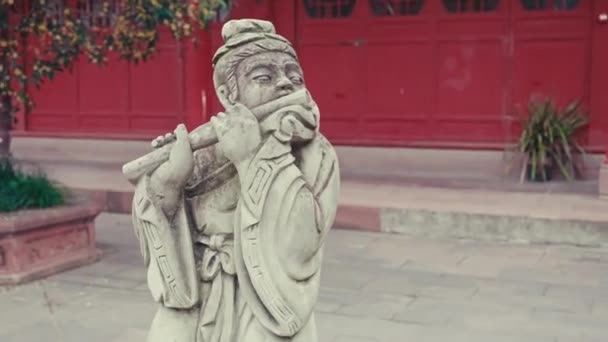 Lugar Escénico Del Monasterio Qingyang Templo Taoísta Más Antiguo Más — Vídeos de Stock