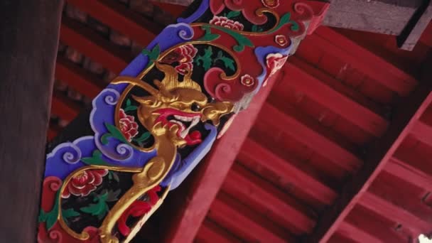Point Vue Monastère Qingyang Ancien Grand Temple Taoïste Dans Sud — Video