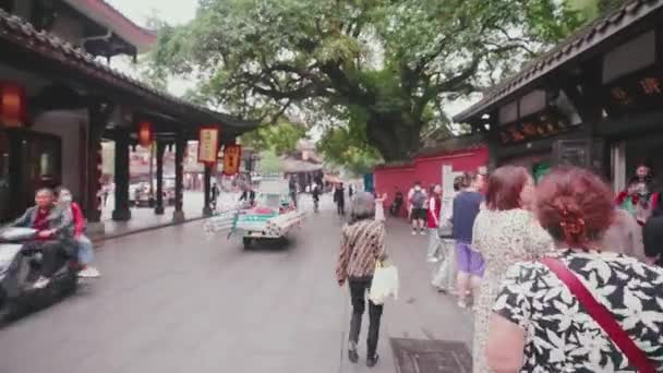 Gatuvy Chengdu Sichuan — Stockvideo