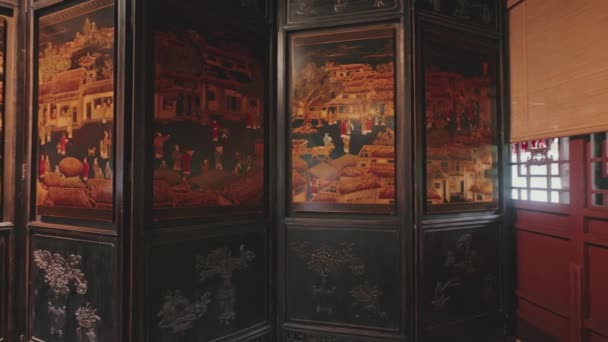 Традиційний Китайський Музей Ченду — стокове відео