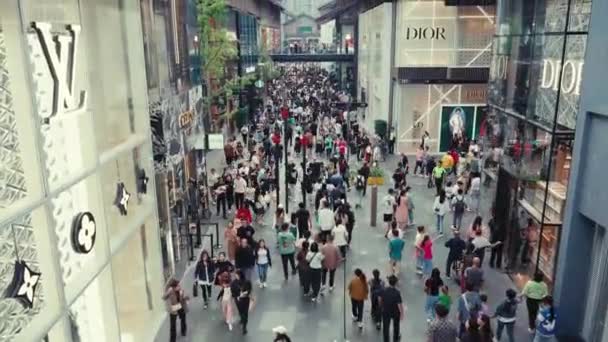 Utcai Kilátás Chengdu Szecsuán — Stock videók