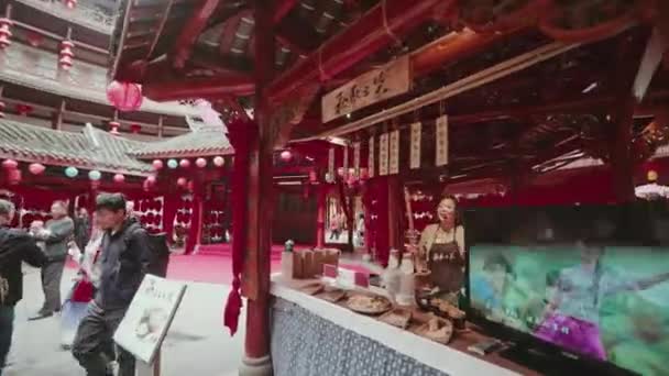 Antika Staden Luodai Kina — Stockvideo
